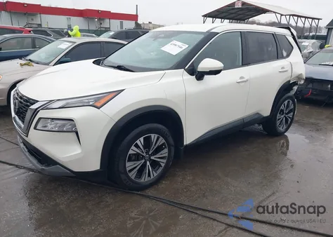 2021 Nissan Rogue Sv Intelligent Awd из США, поврежденный, VIN JN8AT3BB0MW208592